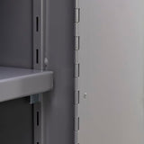 Jamco Extra Heavy Duty Steel Storage Cabinet with Solid Lockable Doors, 14-Gauge All-Welded Metal Cabinet, 4 Adjustable Shelves, 7,200 lbs Capacity, 24" D x 36" W x 74" H, Gray Jamco