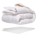 Canadian Down & Feather Co. - All Season Weight White Feather & Down Duvet King Size - 240 TC Shell 100% Cotton - Oeko TEX Certified Canadian Down & Feather Company