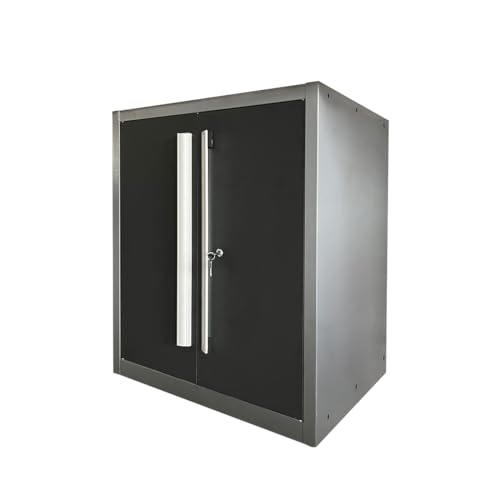 JZD Metal Garage Storage Cabinet, for Office, Basement - WoodArtSupply