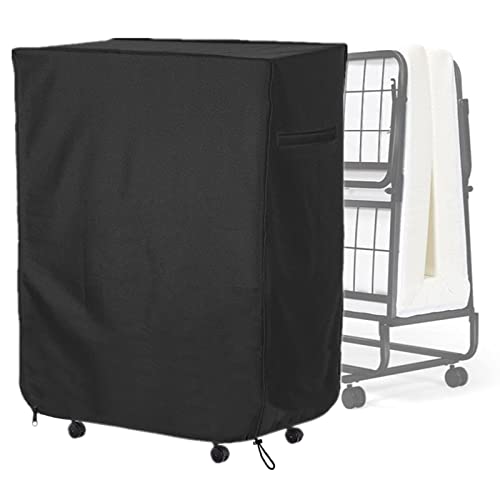 Falezern 33 in Folding Bed Cover, With Metal Zipper and Adjustable Drawstring, Dustproof and Waterproof, Thickened Storage Cover for Fold Up Cot Falezern