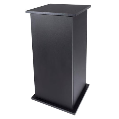 Aqueon Black Pedestal Aquarium Stand, 15" L X 15" W - WoodArtSupply