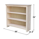 International Concepts Shaker Bookcase - 36 in H International Concepts