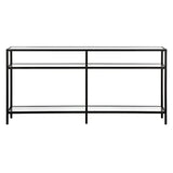 Henn&Hart 64" Wide Rectangular Console Table in Blackened Bronze, Entryway Table, Accent Table for Living Room, Hallway Henn&Hart