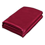 Homiest Burgundy Satin King Flat Sheet - Luxury & Ultra Soft Bedding for King Mattress, Single Sheet Sold Separately Homiest
