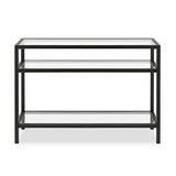 Henn&Hart 42" Wide Rectangular Console Table in Blackened Bronze, Entryway Table, Accent Table for Living Room, Hallway Henn&Hart