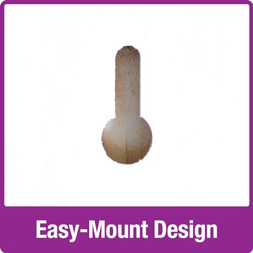 Nature's Way Wooden Bee House for Outdoor Décor, Beneficial Insects and Pollinators, Mason Bee, Leafcutter Bee, White Nature's Way