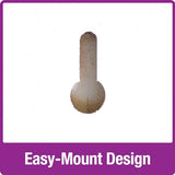 Nature's Way Wooden Bee House for Outdoor Décor, Beneficial Insects and Pollinators, Mason Bee, Leafcutter Bee, White Nature's Way