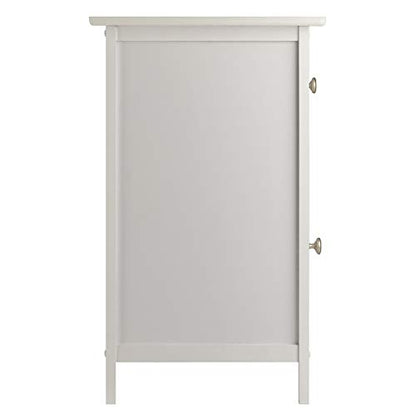 Winsome Eugene Accent Table, 18.90"W x 14.96"D x 25"H, White