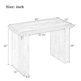 Merax Farmhouse Mango Wood Entryway Table, Minimalist Narrow Console Tables for Hallway, Living Room, Foyer, Easy Assemble, Honey Merax