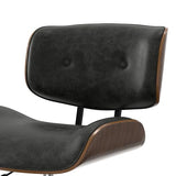 SIMPLIHOME Dax 22 Inch Wide Swivel Adjustable Executive Computer Bentwood Office Chair in Distressed Slate Grey, for The Office and Study Room SIMPLIHOME