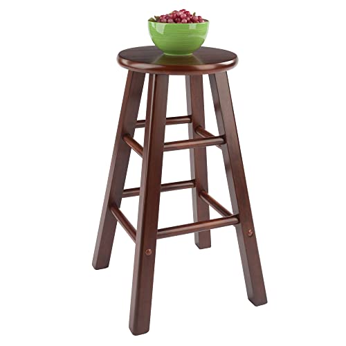 Winsome Wood Element Counter Stools, 2-Pc Set, Walnut, 24 - WoodArtSupply