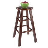 Winsome Wood Element Counter Stools, 2-Pc Set, Walnut, 24 Winsome
