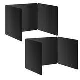 2 Pack Black Desk Dividers for Students, Privacy Shields Folder for Students, Durable & Waterproof Plastic Study Board, Classroom Teacher Supplies Test Divider, Includes Extra Labels Bcabo