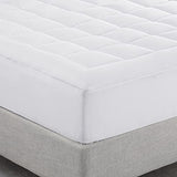 Serta ComfortSure Full Mattress Cover, Fitted Pillow Top Mattress Pad, Super Soft and Breathable Quilted Cotton Protector with 18" Elastic Deep Pockets for Secure Fit, White Serta