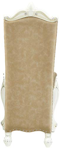 ACME Versailles Counter Height Chair (Set-2) - 61152 - Vintage Gray PU & Bone White ACME Furniture
