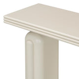 LXBB 60" Chic, Elegant and Luxurious Console Table, Acacia Veneer Extra Long Entryway Table, Wooden Sofa Side Table for Entryway, Hallway, Living Room, Foyer, Corridor (Beige-04) LXBB
