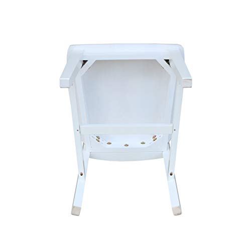 International Concepts Set of Two San Remo Splatback Dining Chairs, White IC International Concepts