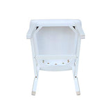 International Concepts Set of Two San Remo Splatback Dining Chairs, White IC International Concepts
