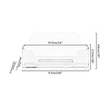 HSYMQ Acrylic Business Card Holder for Desk, Clear Plastic Business Cards Display Holders Stand, Fits 30-50 Business Cards HSYMQ