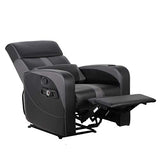X Rocker Gamma Recliner Gaming Chair, 2.1 Bluetooth Audio System, Headrest Mounted Speakers, Built-in Footrest and Cupholder, 718001, 34.84" x 39.37" x 30.31", Black X Rocker
