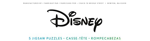 Ceaco - 5 in 1 Multipack – Disney Movie Posters – Encanto, Moana, Luca, Soul & Raya and The Last Dragon - (2) 300 Piece, (2) 500 Piece, (1) 750 Piece Jigsaw Puzzles Ceaco