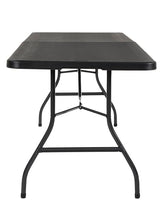 COSCO Fold-in-Half Banquet Table w/Handle, 8ft, Black Cosco