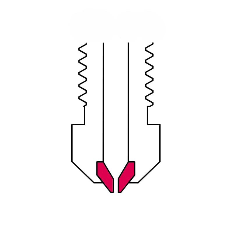 Ruby Nozzles for 3D Printers MK8 E3D Prusa Ender3 (E3DV6, 0.4mm) MOD3DP