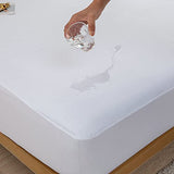 Kingnex Waterproof Split King Mattress Protector for Adjustable Beds Soft Cooling Bamboo Viscose Jersey Fitted Matress Cover Kingnex
