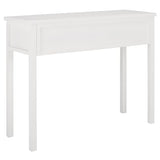 SAFAVIEH Home Collection – Cindy White Console Table with Three Drawers, French Farmhouse Storage Console, Tapered Leg Design (AMH6568C) SAFAVIEH
