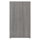 Bush Business Furniture Universal Tall Storage Cabinet with Doors and Shelves, Platinum Gray Bush Business Furniture