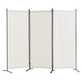 VEVOR Room Divider, 3 Panel Room Dividers and Folding Privacy Screens, Fabric Partition Room Dividers for Office, Bedroom, Dining Room, Study, Freestanding, White VEVOR