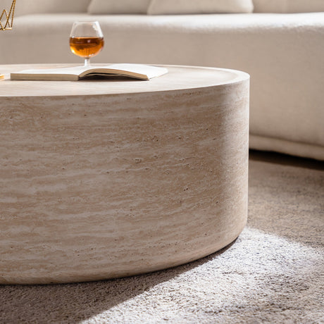 31.5'' Round Coffee Table with Mars Pattern HouseOfZazla