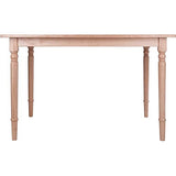 Pemberly Row Transitional Solid Wood Dining Table in Natural Pemberly Row