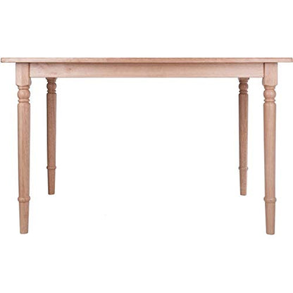 Pemberly Row Transitional Solid Wood Dining Table in Natural - WoodArtSupply