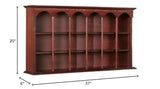 Touch of Class Mackenzie Wall Curio Shelf - Made of Wood - Elegant Display - Mounted Wooden Furniture Shelves for Living Room, Kitchen Touch of Class
