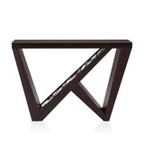 HOMES: Inside + Out Naomi Modern Decorative Accent LED Console Table with W-Shaped Legs and Remote, Wood Entryway Furniture for Living Room, Hallway, Entrance, Small Spaces, Black HOMES: INSIDE + OUT