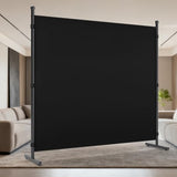 AKTOP Room Divider, Freestanding Single Panel Privacy Screen, Portable Temporary Wall Dividers for Room Separation, Large Room Partitions and Separators for Home, Office, Dorm, 71''W x 71''H, Black AKTOP