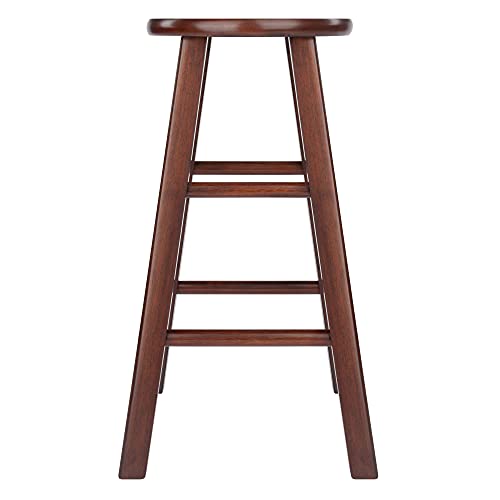 Winsome Wood Element Counter Stools, 2-Pc Set, Walnut, 24 - WoodArtSupply