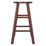 Winsome Wood Element Counter Stools, 2-Pc Set, Walnut, 24 Winsome
