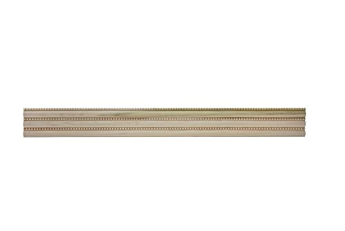 1547-4FTWHW Unfinished White Hardwood Large & Small Reed w/Bead Panel Moulding - WoodArtSupply