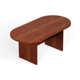 Offices To Go Racetrack Conference Table, American Mahogany, 29 1/2" H x 120" W x 48" D Offices To Go