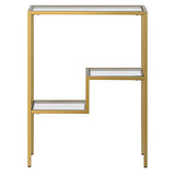 Henn&Hart 22" Wide Rectangular Console Table in Brass, Entryway Table, Accent Table for Living Room, Hallway Henn&Hart