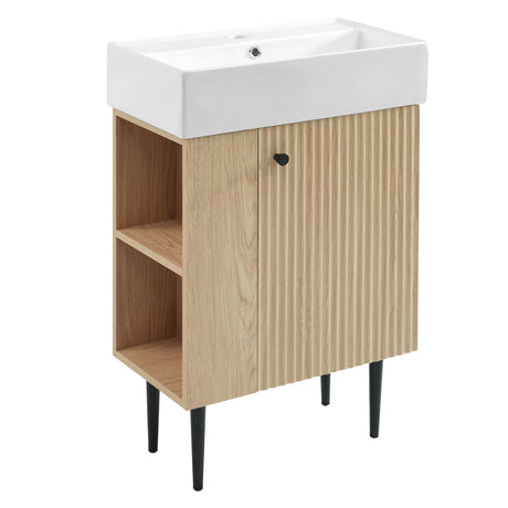 Bathroom Vanity, Combo Cabinet, Bathroom Storage Cabinet, Single Ceramic Sink HouseOfZazla