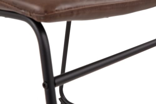 Signature Design by Ashley Mid Century Centiar 18.75" Dining Bucket Chair, 2 Count, Black and Brown Signature Design by Ashley