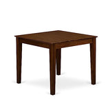 East West Furniture OXAB5-AWA-05 5 Piece Kitchen Table Set for Small Spaces Includes a Square Modern Dining Table and 4 Parson Kitchen Chairs, 36x36 Inch, Antique Walnut East West Furniture