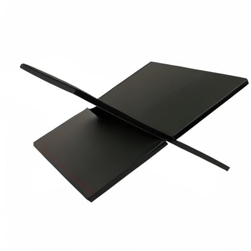 Hopysgiien Black Book Stand - Acrylic Open/Closed Book Display Stand for Bibles, Cookbooks, Magazines, Textbooks, Recipe Holders & Picture Display Hopysgiien