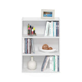 Furinno Pasir 3-Tier Open Shelf Bookcase in Elegant Plain White Furinno