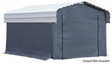 ARROW, Fabric Enclosure Kit for 10 x 15-ft Arrow Carports (Metal carport not included ARROW