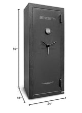 Stealth EGS23 Gun Safe Essential 23 Safe with 30 Minute Fire Protection CA DOJ Approved & 23 Long Gun Storage Stealth