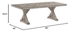 Signature Design by Ashley Beachcroft Modern Farmhouse Outdoor Dining Table with Porcelain Top, Beige Signature Design by Ashley